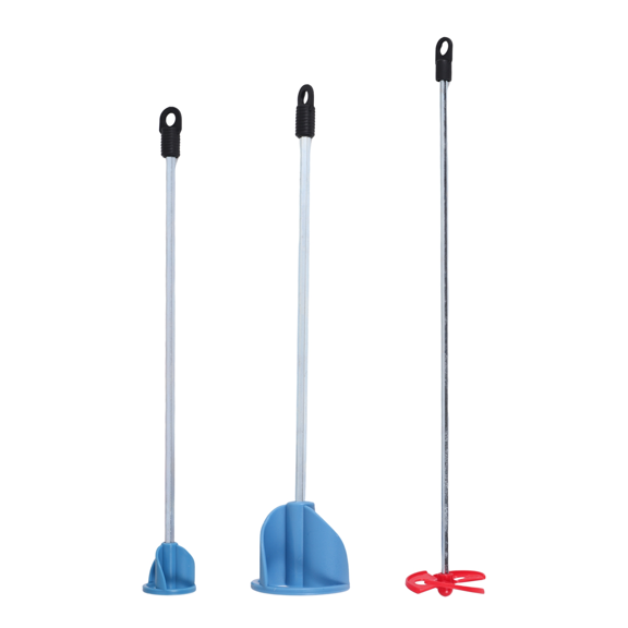 Pack of 3 Paint, Epoxy Resin, Mud&Ceramic Glaze Mixer Paddle Blades-Power Drill Stirring Attachment-Mixer Mixing Paddles