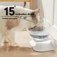 thumbnail image 3 of Cats Food Bowl Pet Feeding 15° Tilted Basic Bowl Detachable Food Containers Raised With Stand, 3 of 7
