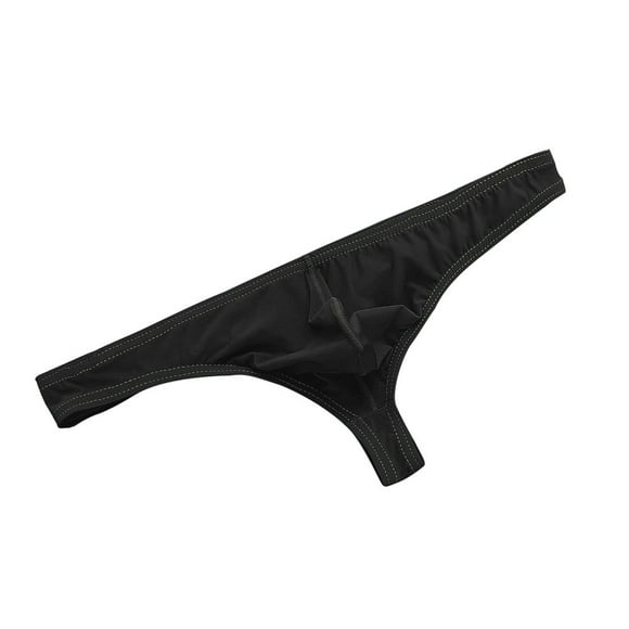 XZNGL Mens Underwear Panties Sexy Thong Shorts Raised Underwear Ice Silk T Underwears