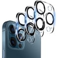 thumbnail image 1 of 3 Pack Camera Lens Protector for iPhone 12 Pro Max, 9H Hardness Tempered Glass, Ultra HD, Anti-Scratch, Case Friendly [Does not Affect Night Shots], 1 of 7