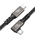 thumbnail image 6 of Charging Data Sync Cable USB C Cable Braided Cord 20cm Type-C Male to Type-C Male Cable for Phone 16 15 14 S24 S23 S22, 6 of 8