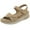 B Beige, variant on Women's Sandals Open Toes Simple Leather Flat Shoes Beach Work Commuting Shoes Indoor Outdoor Shoes Black 36