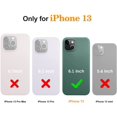 thumbnail image 3 of DTTO iPhone 13 Case, Shockproof Silicone [Enhanced Camera and Screen Protection] , Midnight Green, 3 of 7
