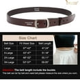 thumbnail image 4 of Plus Size Women Leather Belt Black Casual Waist Belt for Jeans Pants with Metal Pin Buckle, 4 of 6
