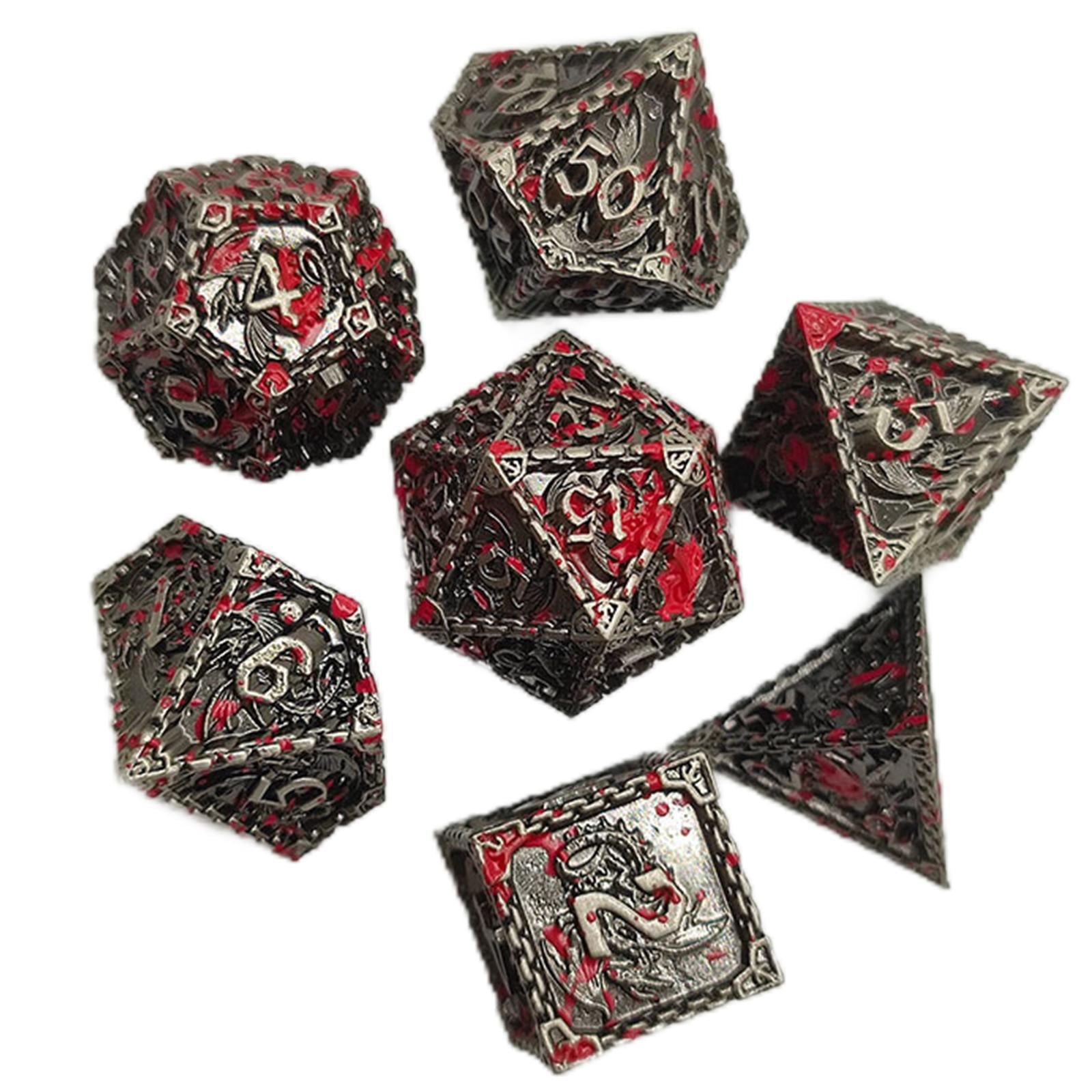 7pcs/set Polyhedral Irregular Multi Sides Numbers Dice Role Playing Board Game