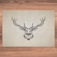 thumbnail image 5 of Ambesonne Vintage Deer Jigsaw Puzzle Durable Cardboard, Sketch Animal Design, 1000 pcs, Champagne Grey and Sepia, 5 of 5