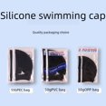 thumbnail image 3 of Gorro de baño de silicona para adultos jóvenes y de mediana edad en stock Gorro de baño para hombres y mujeres Gorro de baño con protección auditiva para hombres y mujeres Gorro de baño de color, 3 of 3