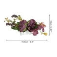 thumbnail image 2 of Unique Bargains 1 Pc Women's Durable Simulated Flowers Hair Clip Comb for Parties Dark Red Polyester Fabric Iron, 2 of 4