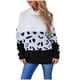 thumbnail image 1 of Gibobby Casual Suéter para Mujer, Suéter de punto de cuello alto para mujer, de gran tamaño, manga larga, dobladillo derramado, túnica(Negro,G), 1 of 5