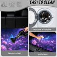 thumbnail image 5 of FOR U DESIGNS Purple Galaxy Butterfly Daisy Print Trunk Cargo Liner for Camping Hiking Non-Slip Car Trunk Mat All Weather Durable Rear Protection for SUVs Truck Van Sedan, 5 of 7