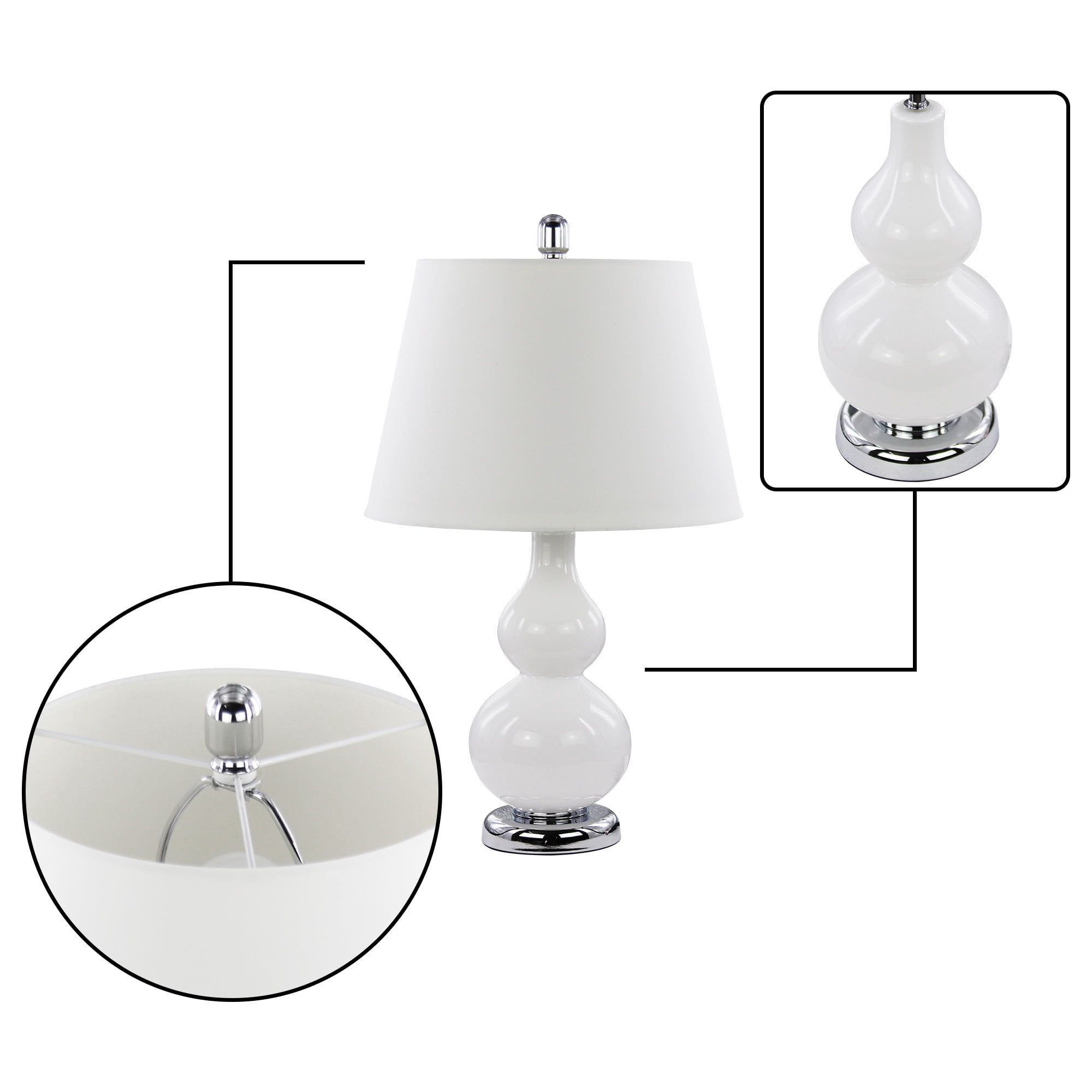 Abble 23" 2PK TABLE LAMP SET