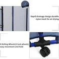 thumbnail image 5 of Pool Storage Bins Rolling Pool Storage Cart Organizer with Nylon Mesh Large Capacity with Iron Tube, 37" L x 25" W x 36" H Blue, 5 of 7
