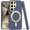Navy Blue, variant on For Samsung Galaxy s24 Ultimate Quality PU Leather Hybrid Case Cover - Orange