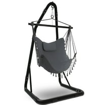 C-Type Hammock Chair Stand, Heavy Duty Swing Stand, Steel Swing Frame, Hammock Stand for Indoor and Outdoor