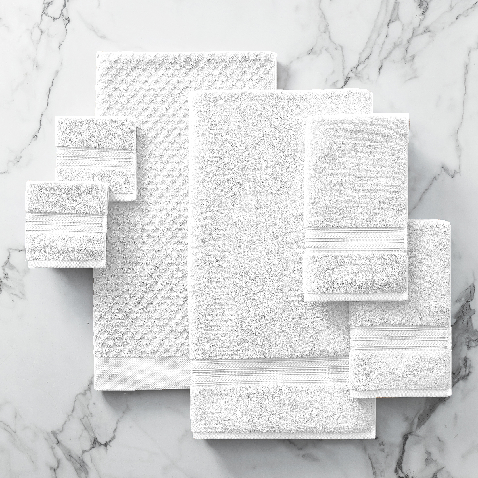 Arctic White Textured Bath Towel, Better Homes & Gardens Thick and Plush Towel Collection - image 3 of 5