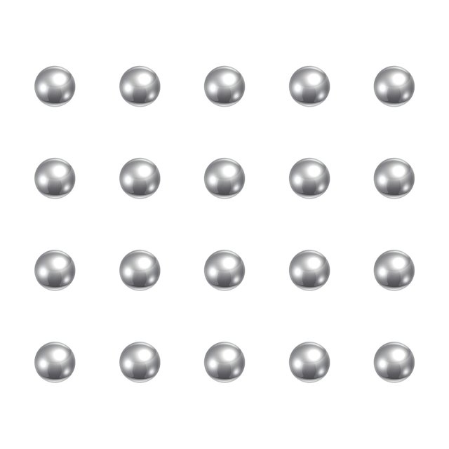 Unique Bargains Billes de Roulement en Acier Inoxydable 2.5mm 201 G100 Precision 2500 Pack