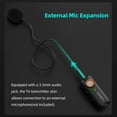 thumbnail image 2 of hohem MIC-01 One-Trigger-One 2.4G Wireless Microphone Magnet/ Clip On Mic, 2 of 8