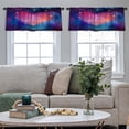 thumbnail image 4 of LALILO Kitchen Curtain Valance Man Traveler Mountain Rod Pocket Window Curtain 52"x 18" Set of 2, 4 of 7