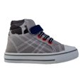 thumbnail image 1 of Zapatos de lona para niños con bastón y velcro, color gris, 1 of 4