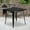 Black, variant on Emma + Oliver Commercial Grade 31.5" Square White Metal Indoor-Outdoor Table