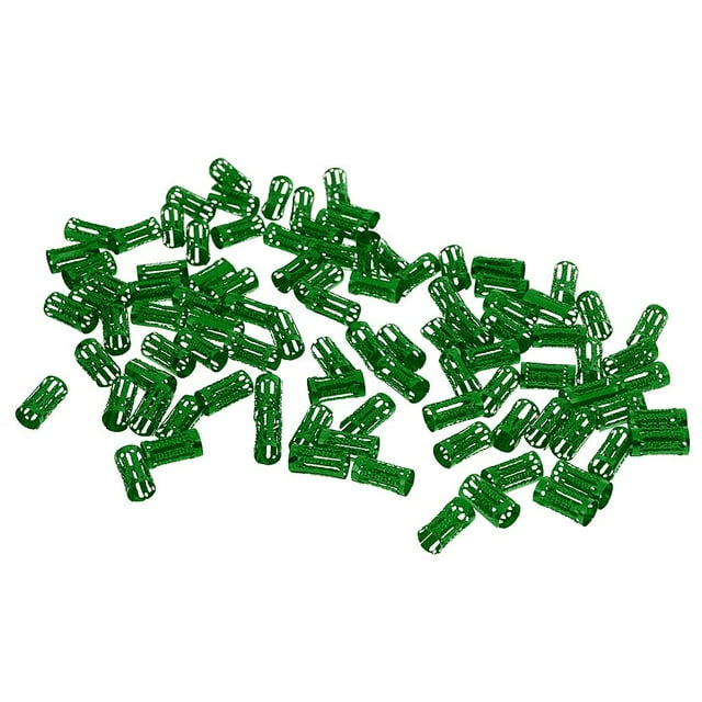 100 Uds. Anillos para el cabello con , s dos ajustables para el cabello, Clip verde jinwen Cuentas de rastas ajustables para dama