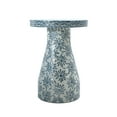 thumbnail image 3 of Halio Blue Floral Shell Side Table, 3 of 6