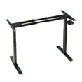 thumbnail image 4 of Hi5 Electric Height Adjustable Standing Desks with Rectangular Tabletop (63"x 27.50") for Home Office Workstation-(Walnut Color top/ Black frame), 4 of 9
