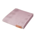 thumbnail image 5 of Beautiful by Drew Barrymore Textured Bath Towel, Soft 100% Cotton, Rose Pink, 5 of 8