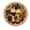 FFclock008, variant on ZXCXRQFa Grapes Wine Glass Bottle Wooden Silent Non-Ticking 10 Inch Round Clocks Battery Operated Analog for Living Room Kitchen Bedroom Bathroom Office Home School Decor