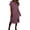 Purple, variant on Ecqkame Womens Cotton Linen Dresses Summer V Neck Short Sleeve Causal Loose Tshirt Dresses Side Split Flowy Beach Sundress Green S