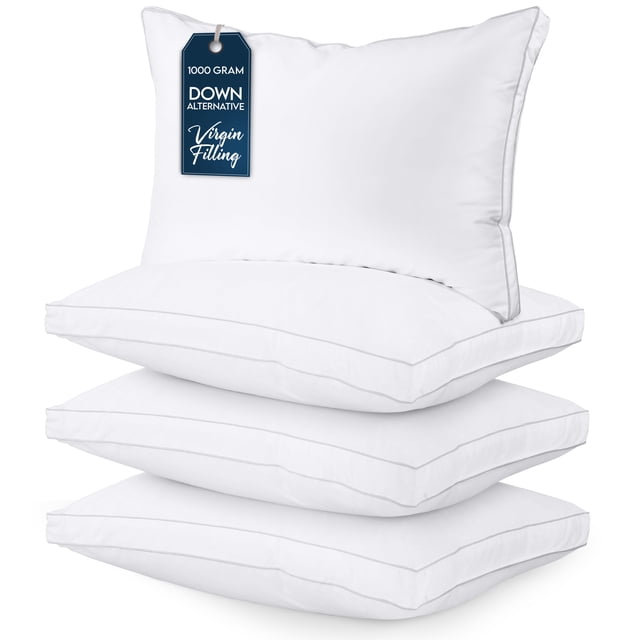 Juego de ropa de cama Pillow Utopia Queen, juego de 4 unidades, con refuerzos refrescantes
