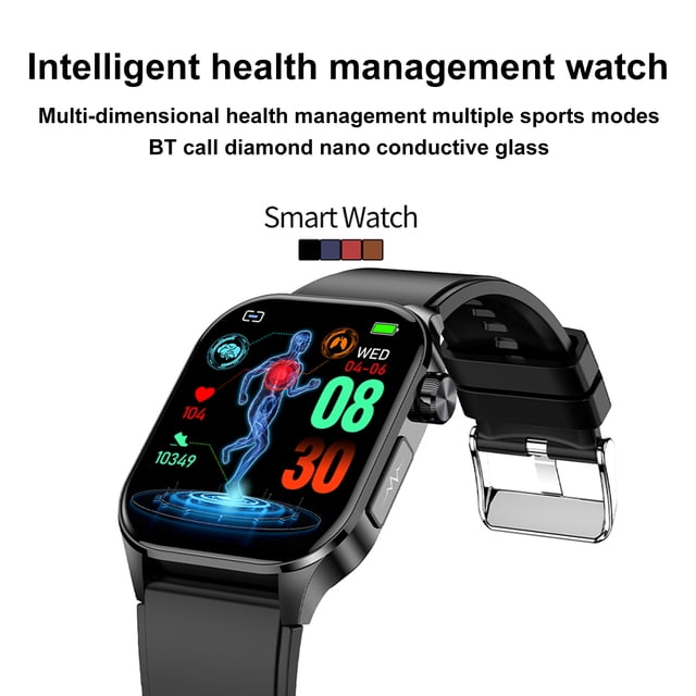Smart Smart Smart .04in 368x448 Pantalla Alta Transparente IP68 RELOJ Deportivo de Gestión de la Salud Resistente Al Agua Con SOS Call Para Hombres para Hombres