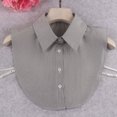 thumbnail image 7 of Yuwull Stylish Detachable Half Shirt Blouse Chiffon False Collar Embroidered Boho Fake Collar, 7 of 7