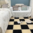 thumbnail image 3 of Alfombra de felpa para habitación, alfombra de espuma con costura completa para el piso, alfombra insonorizada para sala de estar, manta de cama de área grande, alfombra para el hogar, 3 of 6