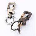 thumbnail image 1 of Porta llaves negro de 3 piezas - Carrete retráctil de longitud 68,5 cm con resorte reforzado y cordón resistente, para tarjetas de identificación con llavero, clip para cinturón y gancho de abrazadera, 1 of 5