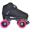 Pink Wheels, variant on Atom Quad Indoor Roller Skates - Rave Nylon Men's Indoor Package