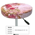 thumbnail image 4 of Picia Flamingos In The Tropical Forest Pattern Round Stool Covers Comfy Seat Covers Stretch Removable Washable Chair Slipcover Round Bar Chair Cushion Cover-12 inch, 4 of 7