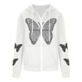 thumbnail image 1 of Pntutb Moda Hombres y Mujeres Casual Bolsillos Impreso Manga Larga Suelta Otoño Blusa Otoño/Invierno Sudadera Oscura Pntutb Pntutb-5951, 1 of 6