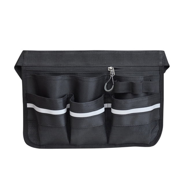 Hotel Restaurant Cleaner Waiter Waist Belt Tool Bag with Pockets KTV Dining Cleaning Tool Storage Bag ,Adjustable