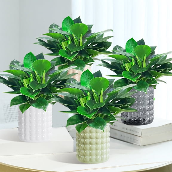 Self Watering Plant Pots 1PC,Transparent Flower Pots 4.72x4.13x4.53in,Hydroponic Planter with Wick System for Home Decor and Gifts(Beige)