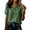 971#Army Green, variant on Womens Linen Cotton Blouses Summer Casual Boho Short Puff Sleeve Button Down Tops Loose Fit Gauze Tunic Henley Shirts Purple L