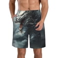 thumbnail image 1 of Fotbe Cloud White Dragon Trajes de Baño Estampados para Hombre, Shorts de Verano de Secado Rápido, Ropa de Playa, Bañadores-3X-Large, 1 of 6