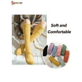 thumbnail image 3 of Spencer Women's Soft Warm Coral Fleece Knee High Stockings Over the Knee Leg Warmer Cozy Fuzzy Socks "Yellow", 3 of 8