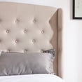 thumbnail image 6 of DeCoro Brighton Upholstered Platform Bed | Headboard and Wood Frame with Wood Slat Support | Linen, Queen, 6 of 10