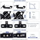 thumbnail image 4 of Kit de eliminador de guardabarros universal para motocicleta, marco de matrícula de señal de giro ajustable para motocicleta con luz LED de aluminio para modelos universales JFHHH pequeña, 4 of 5