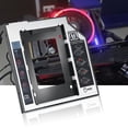 thumbnail image 2 of 9.5mm Universal SATA 2nd HDD SSD Hard Drive Caddy For CD/DVD-ROM Optical Bay black, 2 of 10