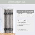 thumbnail image 2 of Wood Doorway Curtains Old Barn Farmhouse Village Style Doorway Privacy Blackout Curtain Door Dividers Closet Door Cover Curtain 42"Wx78",1 Panel, 2 of 7