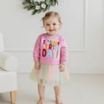 thumbnail image 3 of Jxzom Toddler Baby Girl Birthday Outfits 1-5 Years Birthday Girl Letter Embroidery Long Sleeve A Line Dress Cute Tutu Tulle Birthday Dress, 3 of 9