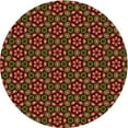 thumbnail image 1 of Ahgly Company Machine Washable Indoor Square Transitional Deep Red Area Rugs, 3' Square, 1 of 7