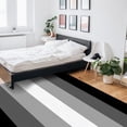 thumbnail image 6 of Striped Area Rug 5'x7' Black White Ombre Stripe Washable Area Rugs Non Shedding Floor Carpet Rubber Backing Non-Slip Indoor Mats for Living Room Bedroom Kitchen, 6 of 8